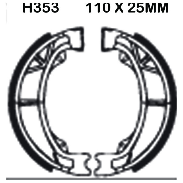 EBC EBC Brake Shoes H353
